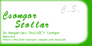 csongor stollar business card